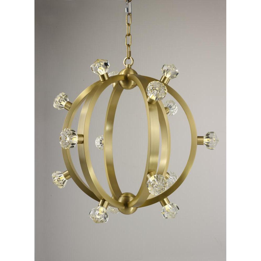 Studio M NORMA JEANE SM23772BCSBR Pendant Traditional - Satin Brass light