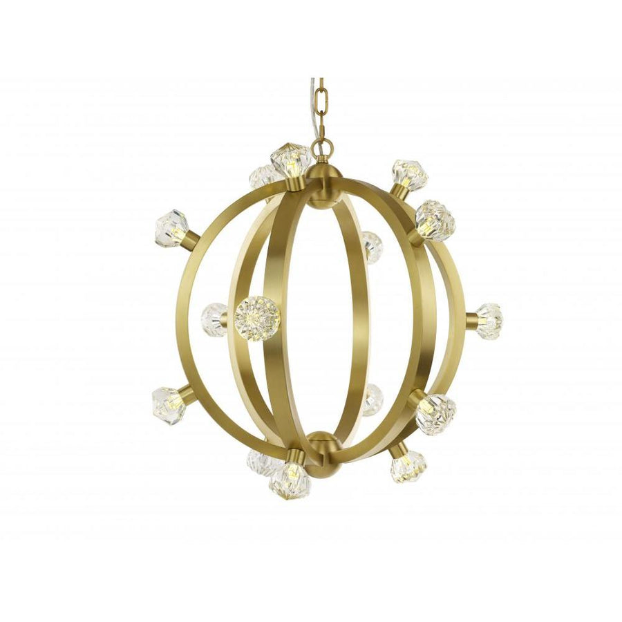 24 Inch Suspension Pendant – Satin Brass