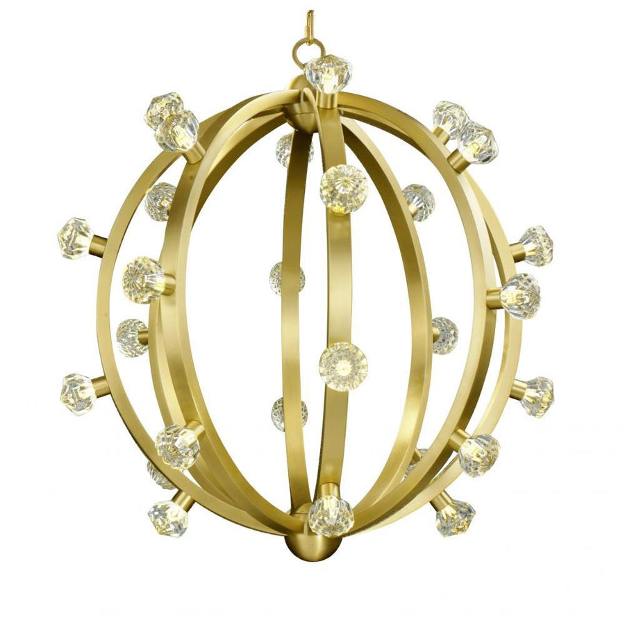 31 Inch Suspension Pendant – Satin Brass