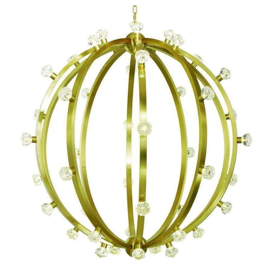 46 Inch Suspension Pendant – Satin Brass