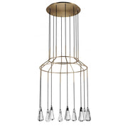 Studio M 10 CARAT SM23785BCSNSBR Chandelier Traditional - Satin Nickel Satin Brass light