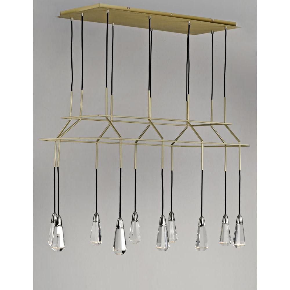 Studio M 10 CARAT SM23787BCSNSBR Pendant Traditional - Satin Nickel Satin Brass light