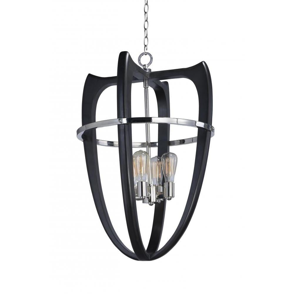 22 Inch Suspension Pendant – Wenge / Polished Nickel