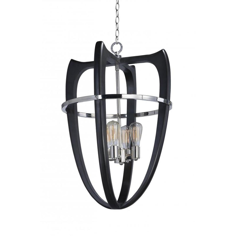 22 Inch Suspension Pendant – Wenge / Polished Nickel
