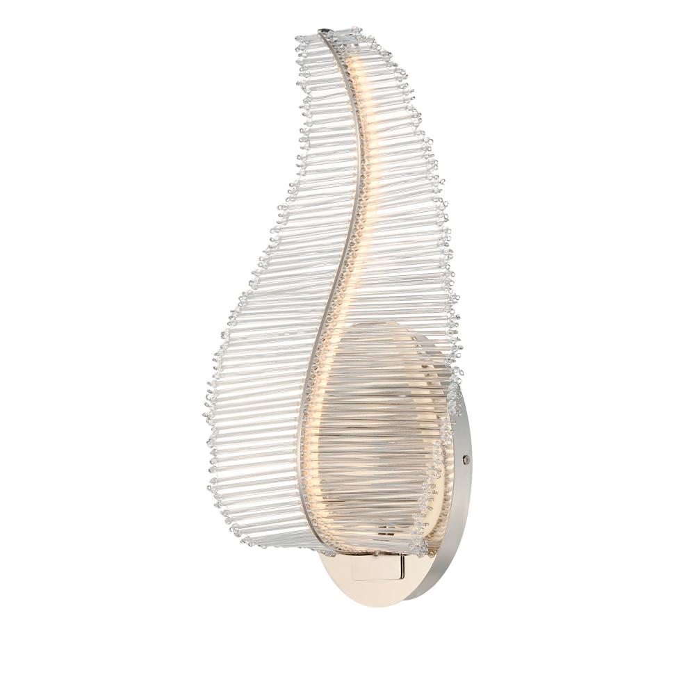 8 Inch Wall Sconce – Polished Nickel