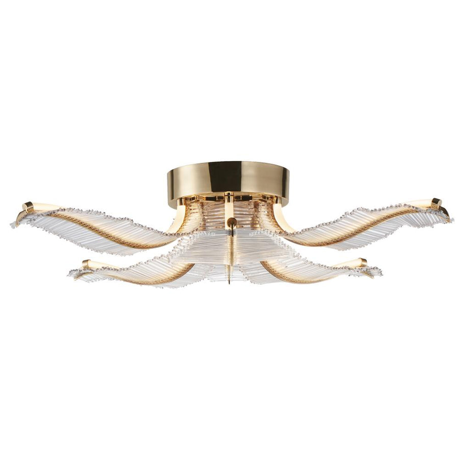 28 Inch Flush Mount – Gold