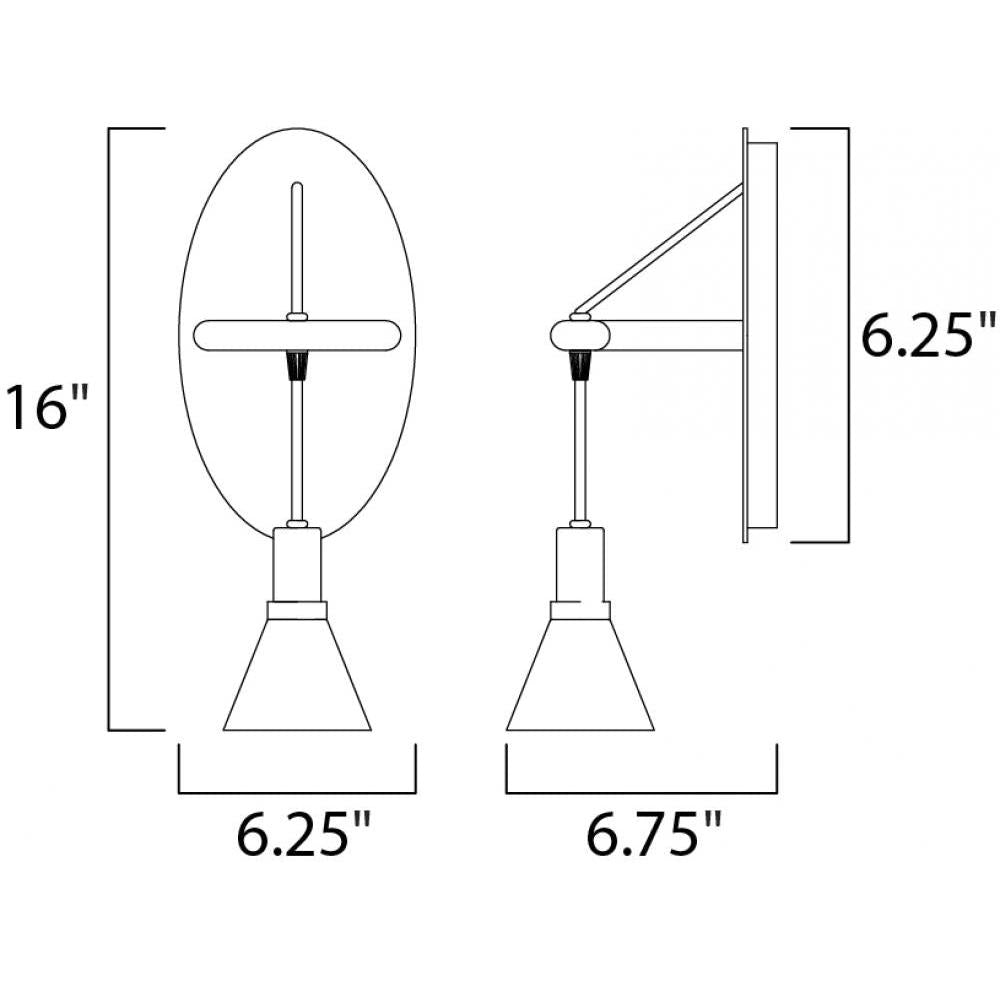Studio M SCAN SM23820CLWN Sconce Traditional - Walnut light