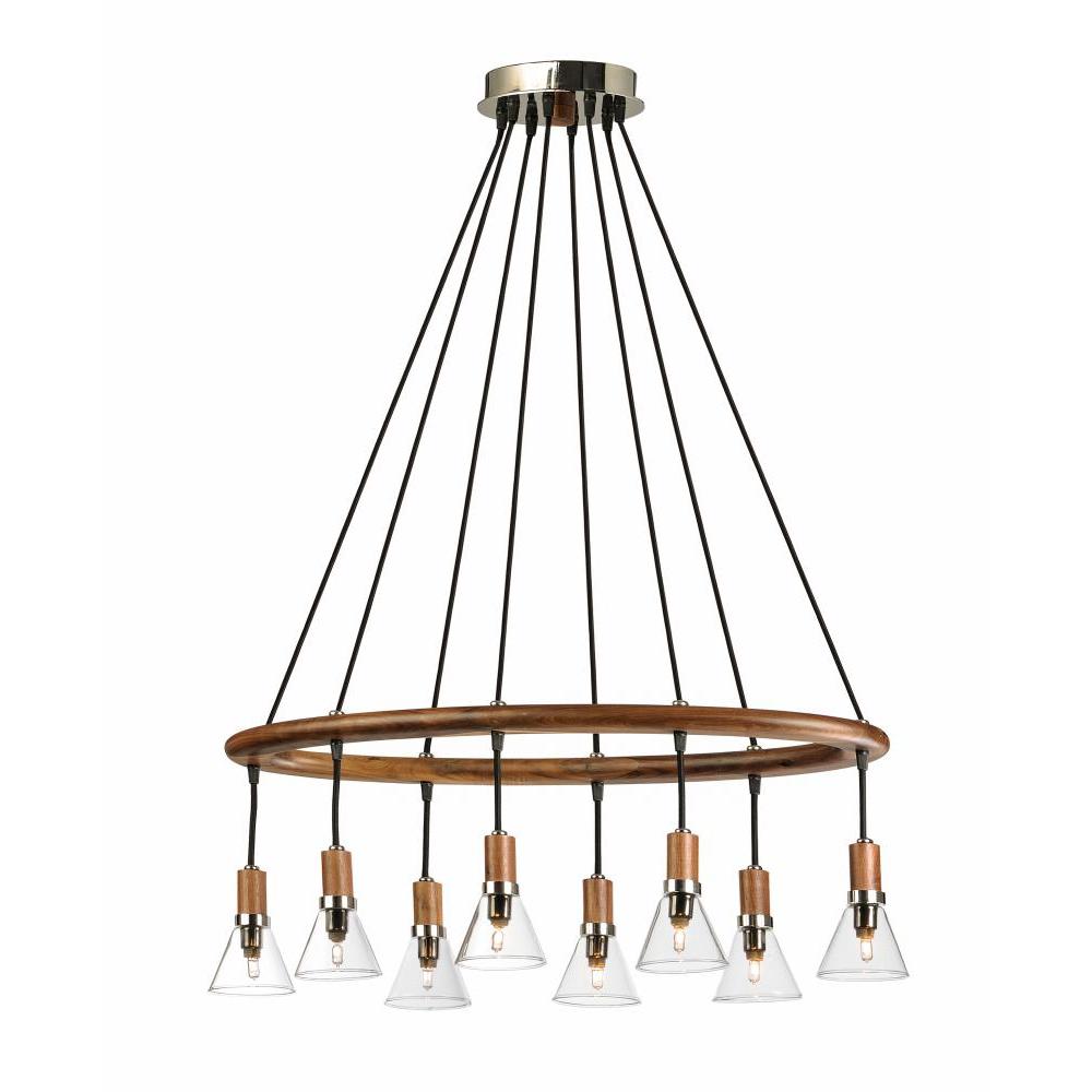 15 Inch Suspension Pendant – Walnut