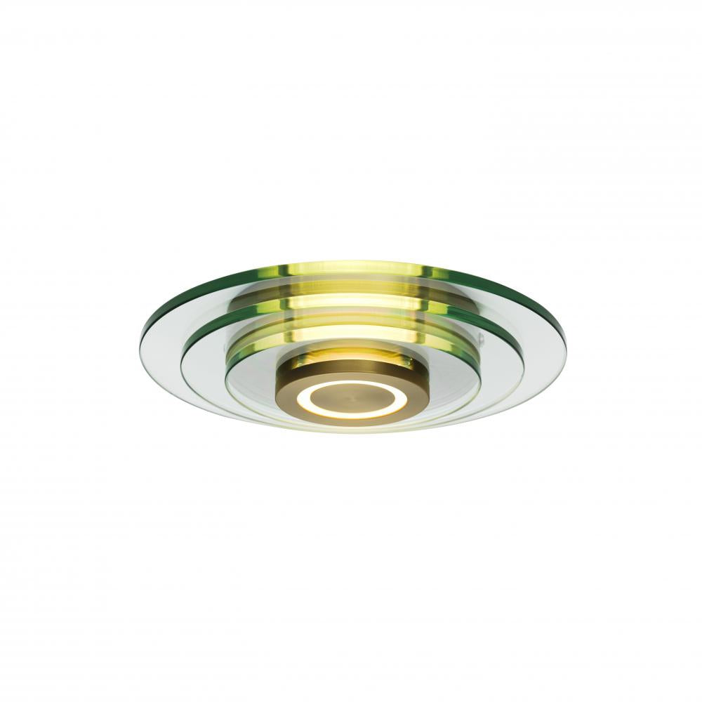 10 Inch Flush Mount – Natural Aged Brass