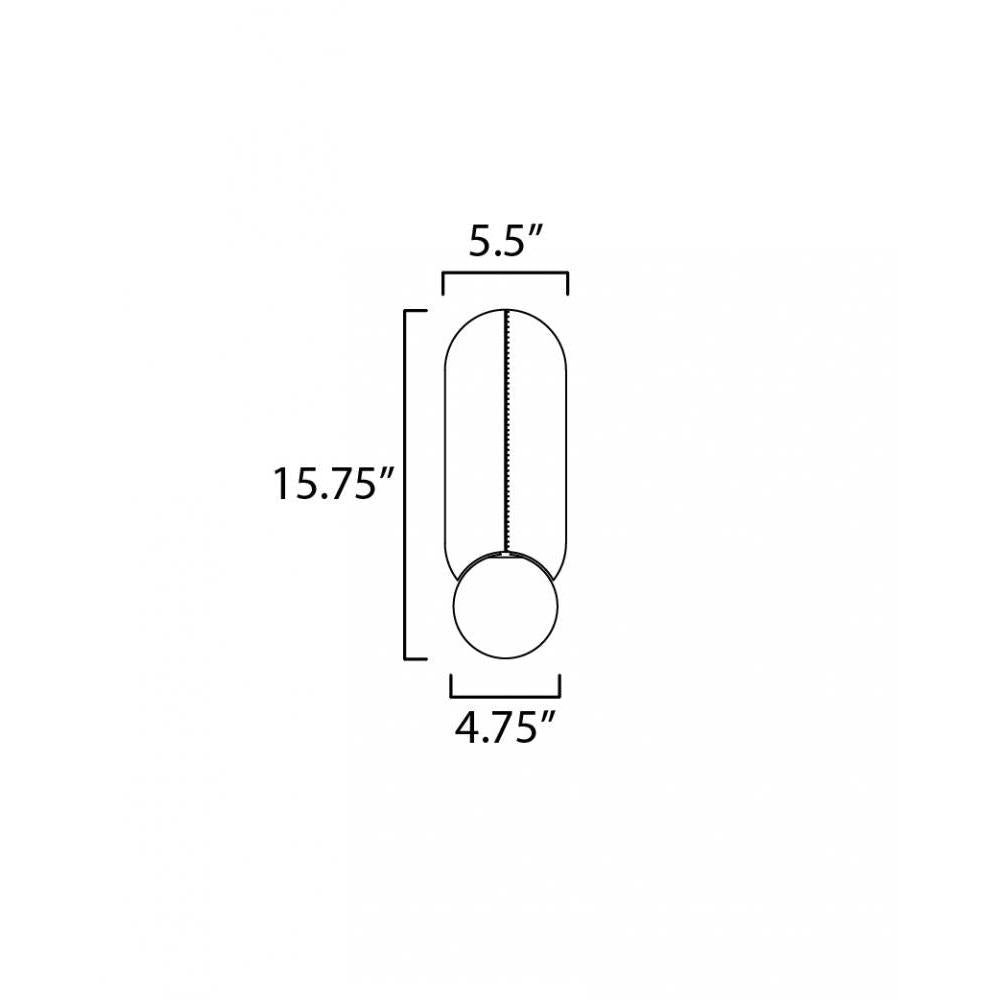 Studio M STITCHED SM24601BBZ Sconce Traditional - Brushed Bronze light