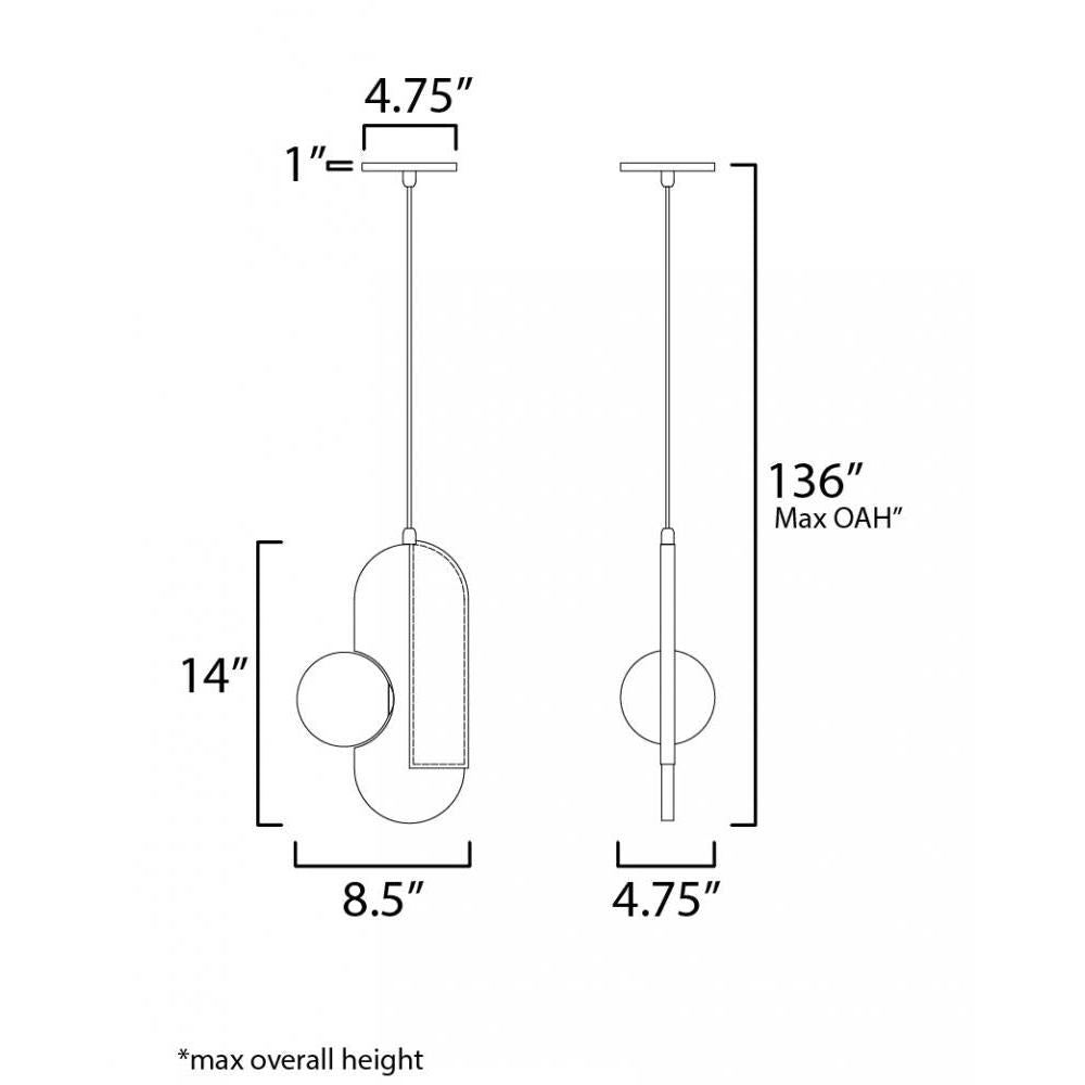 Studio M STITCHED SM24602BBZ Pendant Traditional - Brushed Bronze light