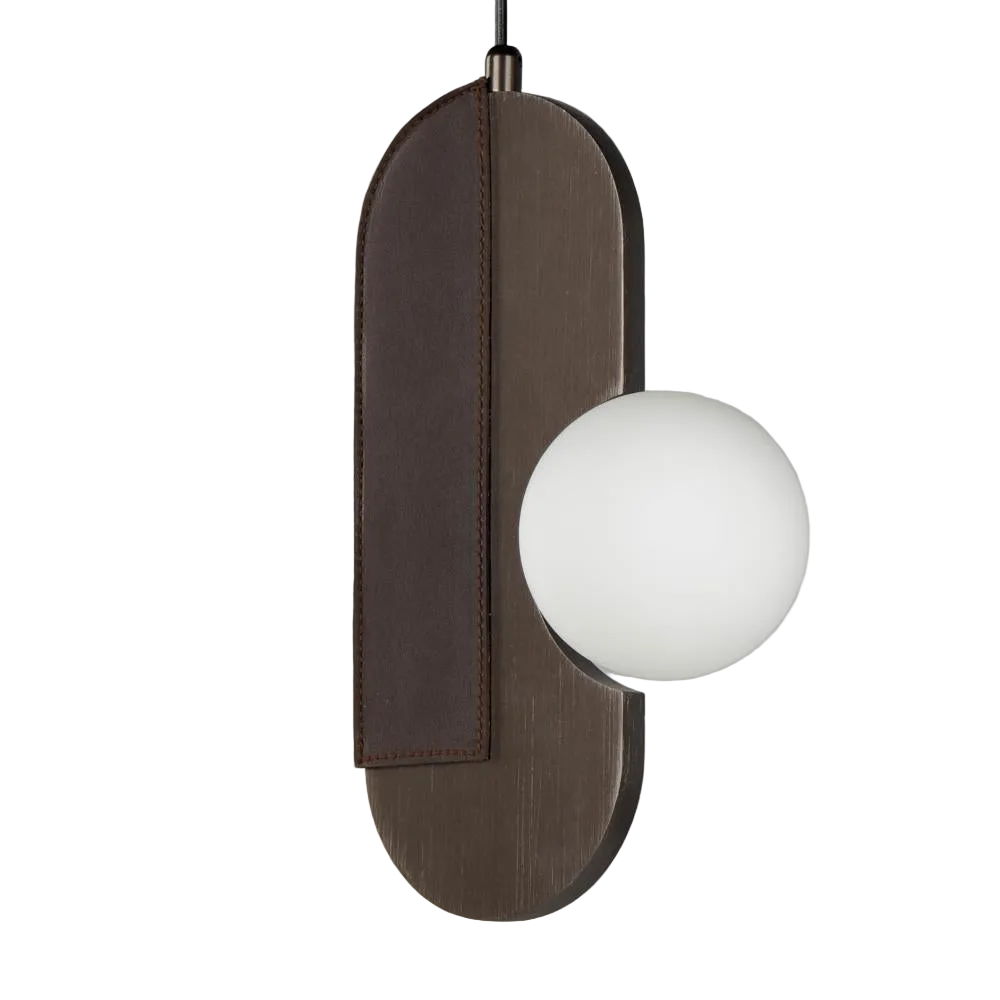 STITCHED Pendant by Studio M - Brushed Bronze