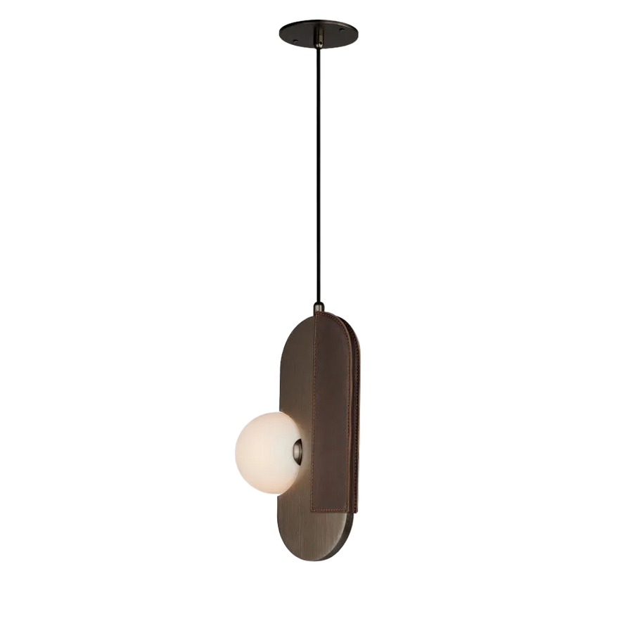 8 Inch Suspension Pendant – Brushed Bronze