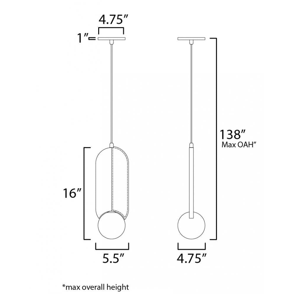 Studio M STITCHED SM24603BBZ Pendant Traditional - Brushed Bronze light