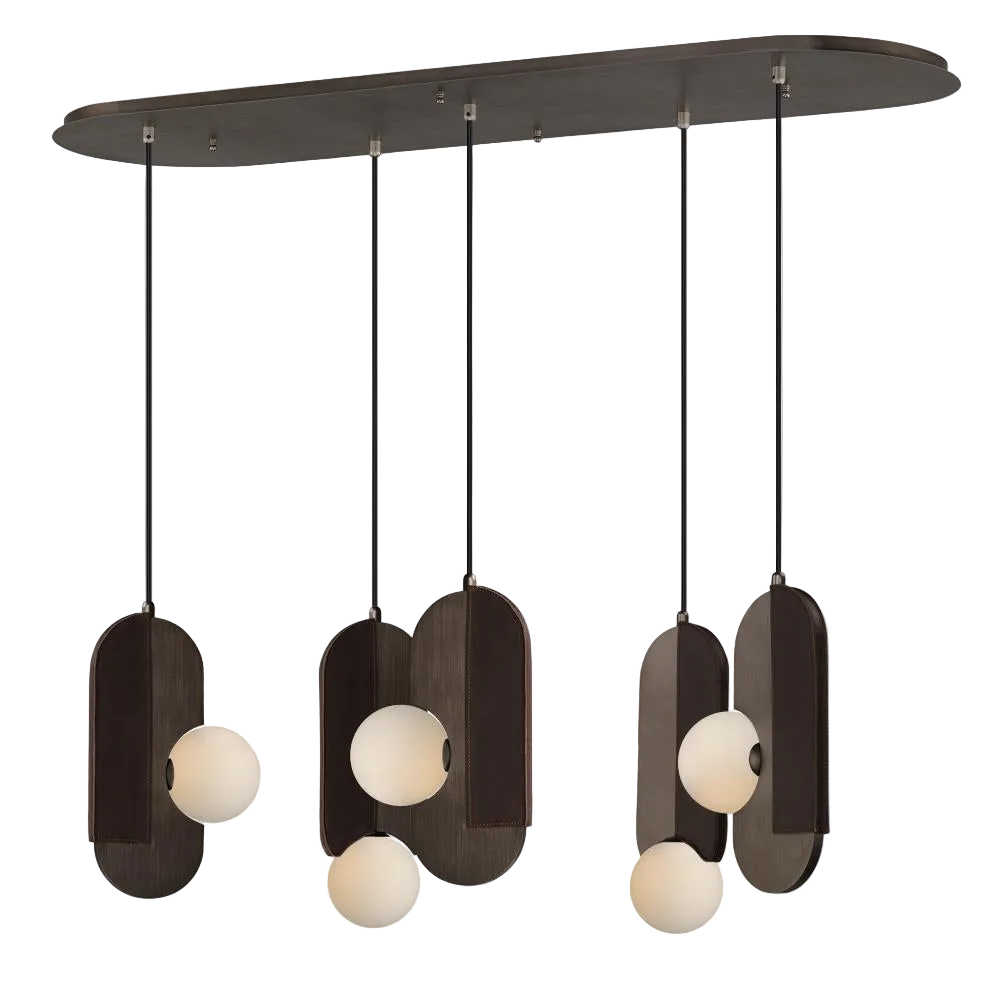 STITCHED Pendant Cluster by Studio M - Brushed Bronze