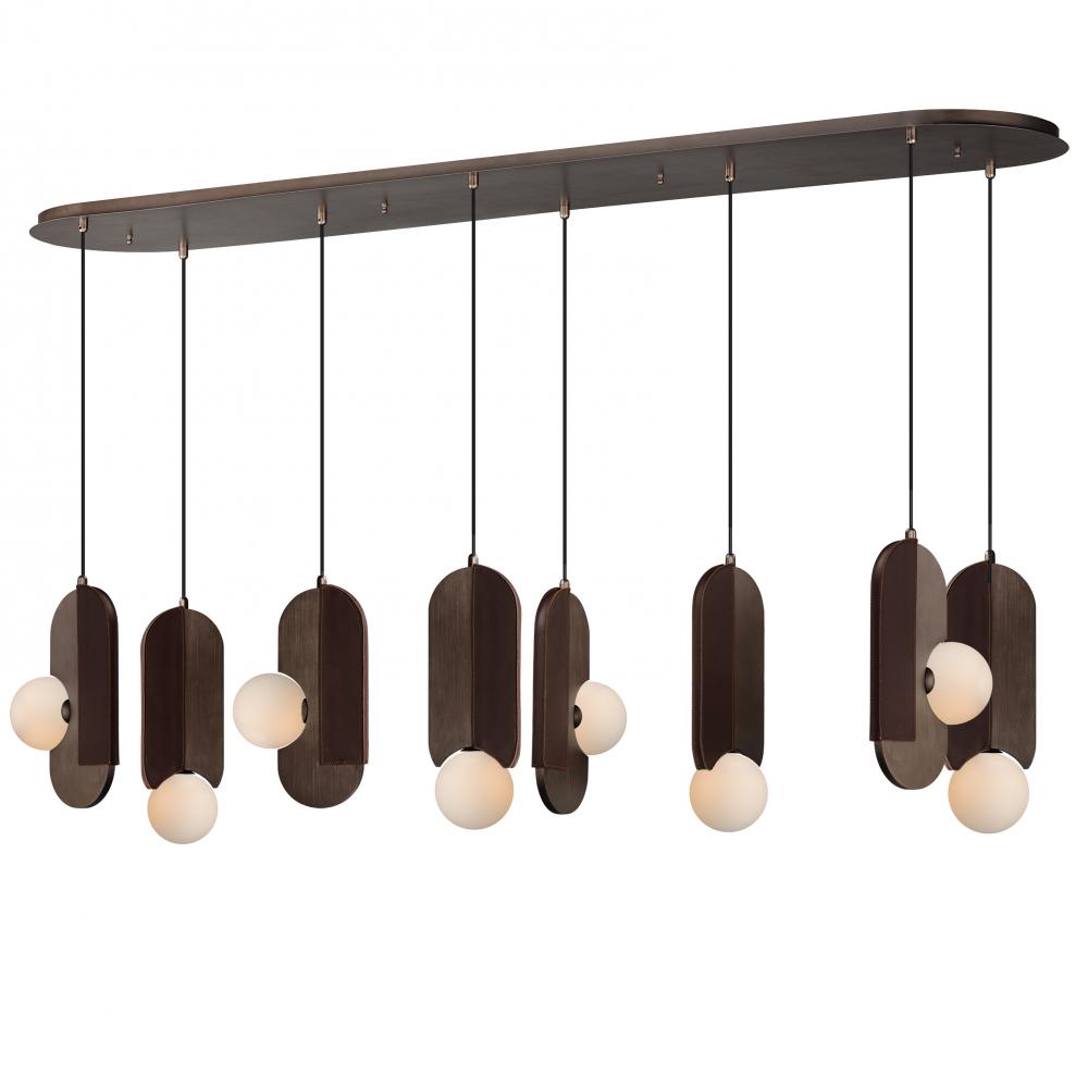 14 Inch Multi-Light Pendant – Brushed Bronze