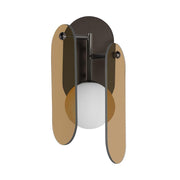 Studio M MEGALITH - GLASS SM24810AMBBZ Sconce - Brushed Bronze light