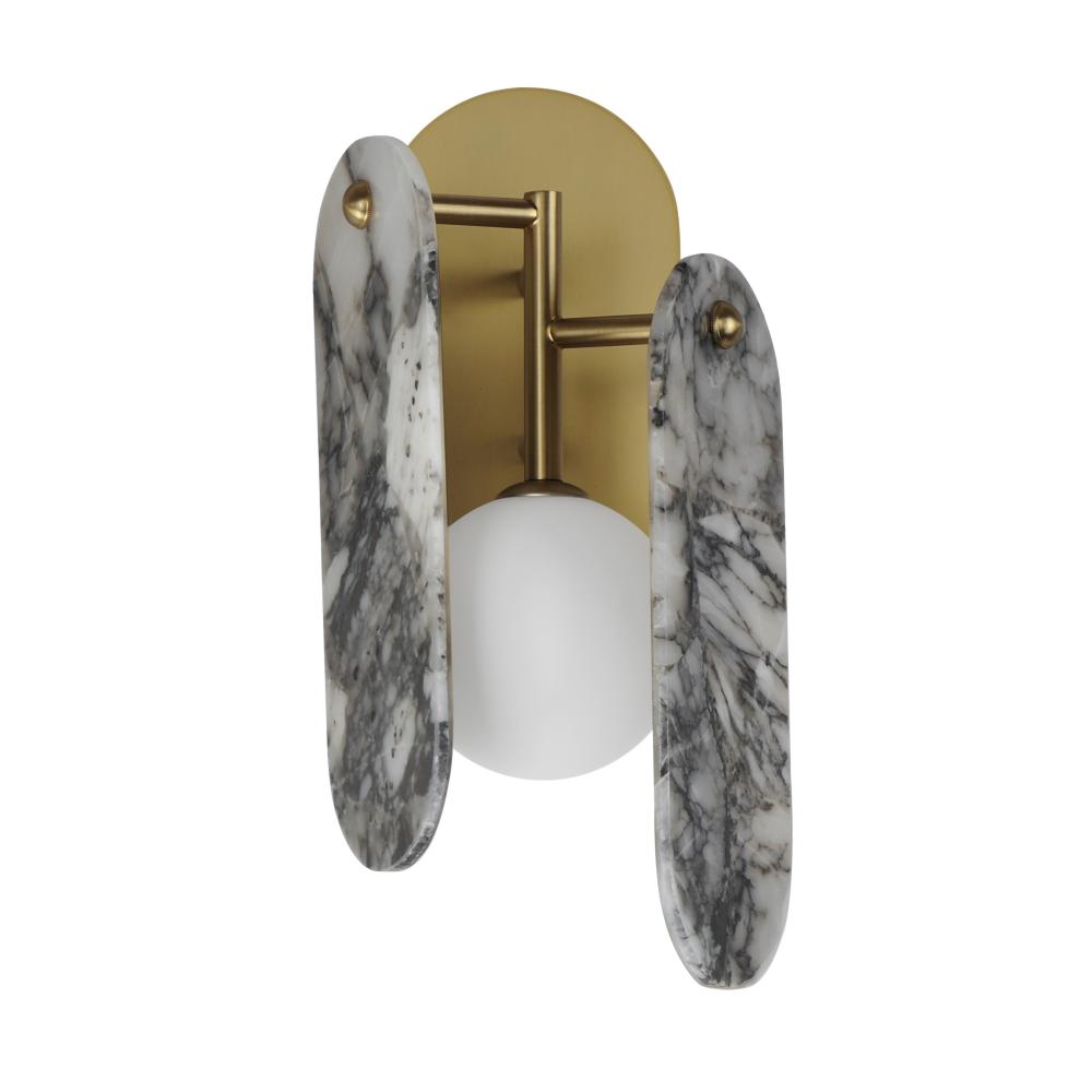 7 Inch Wall Sconce – Natural Aged Brass