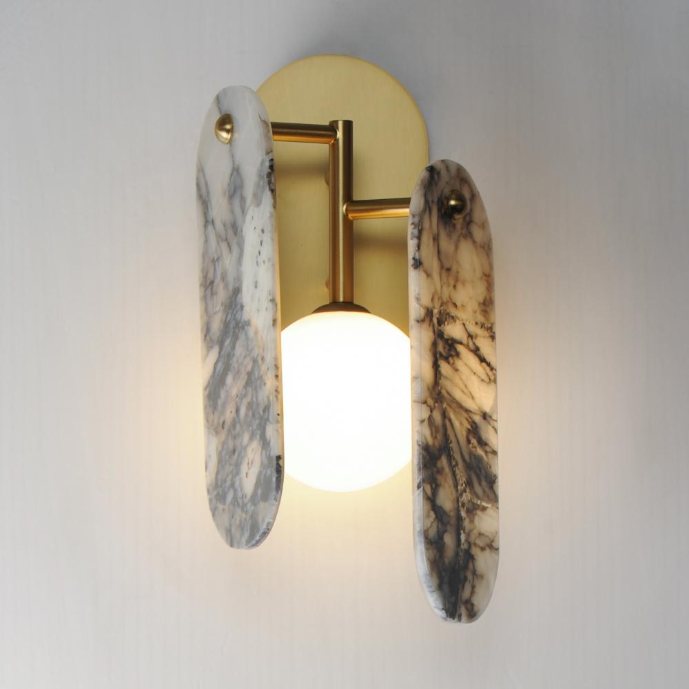 Studio M MEGALITH - STONE SM24810ARYNAB Sconce - Natural Aged Brass light