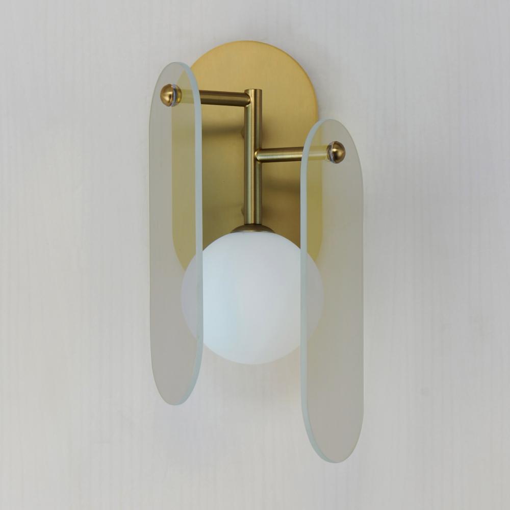 Studio M MEGALITH - GLASS SM24810DCNAB Sconce - Natural Aged Brass light