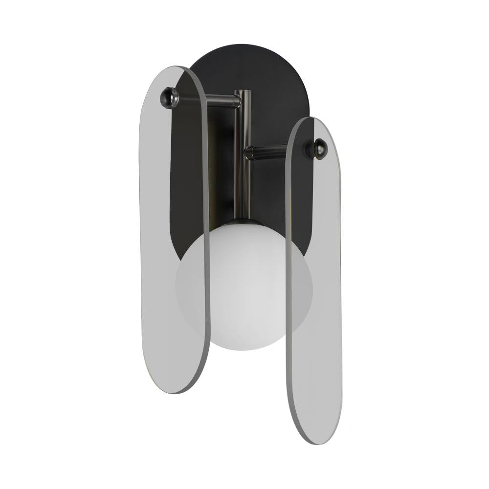 Studio M MEGALITH - GLASS SM24810MSKGM Sconce - Gunmetal light