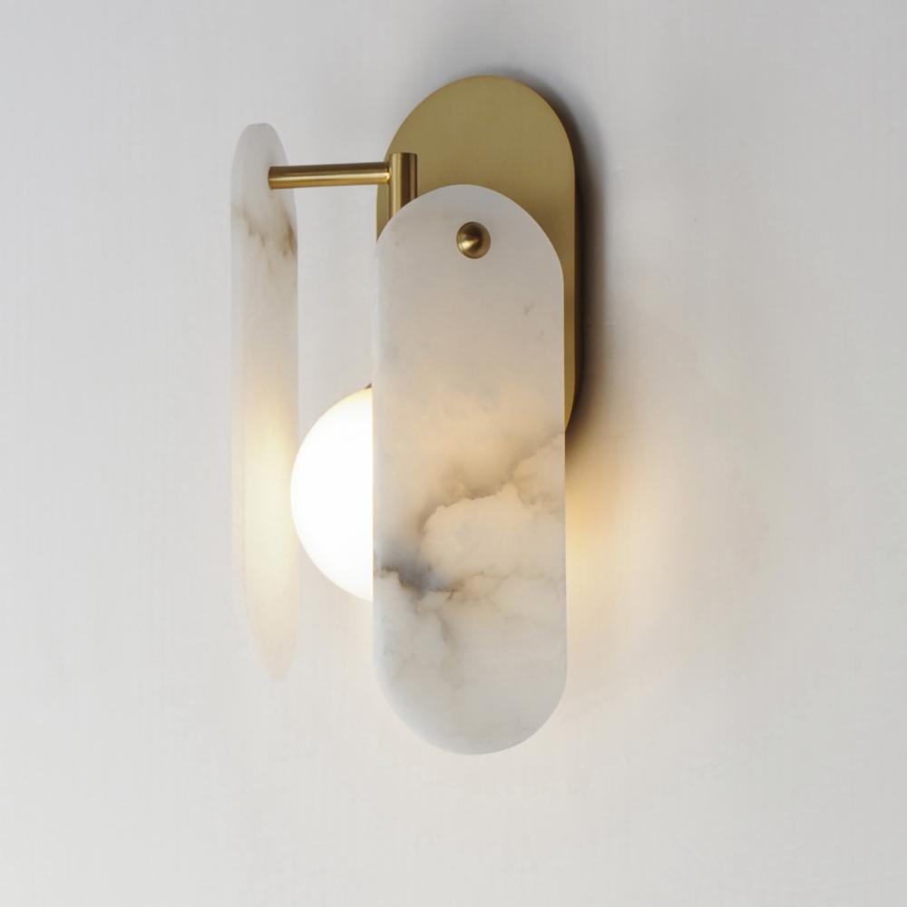 Studio M MEGALITH - STONE SM24810WANAB Sconce - Natural Aged Brass light