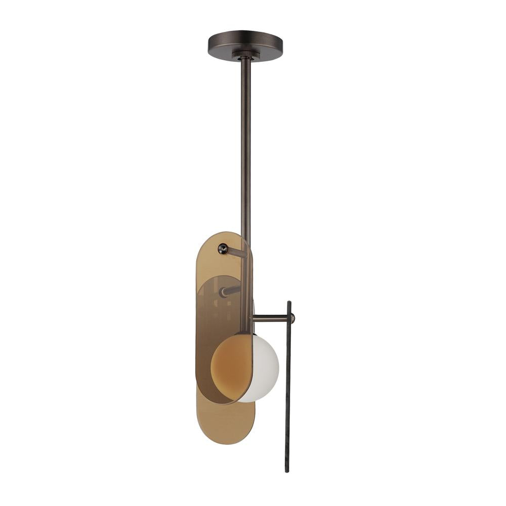 Studio M MEGALITH - GLASS SM24811AMBBZ Pendant - Brushed Bronze light