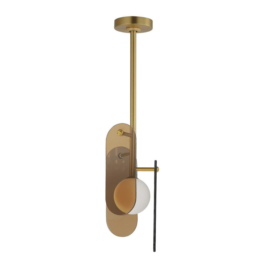 7 Inch Single Pendant – Natural Aged Brass