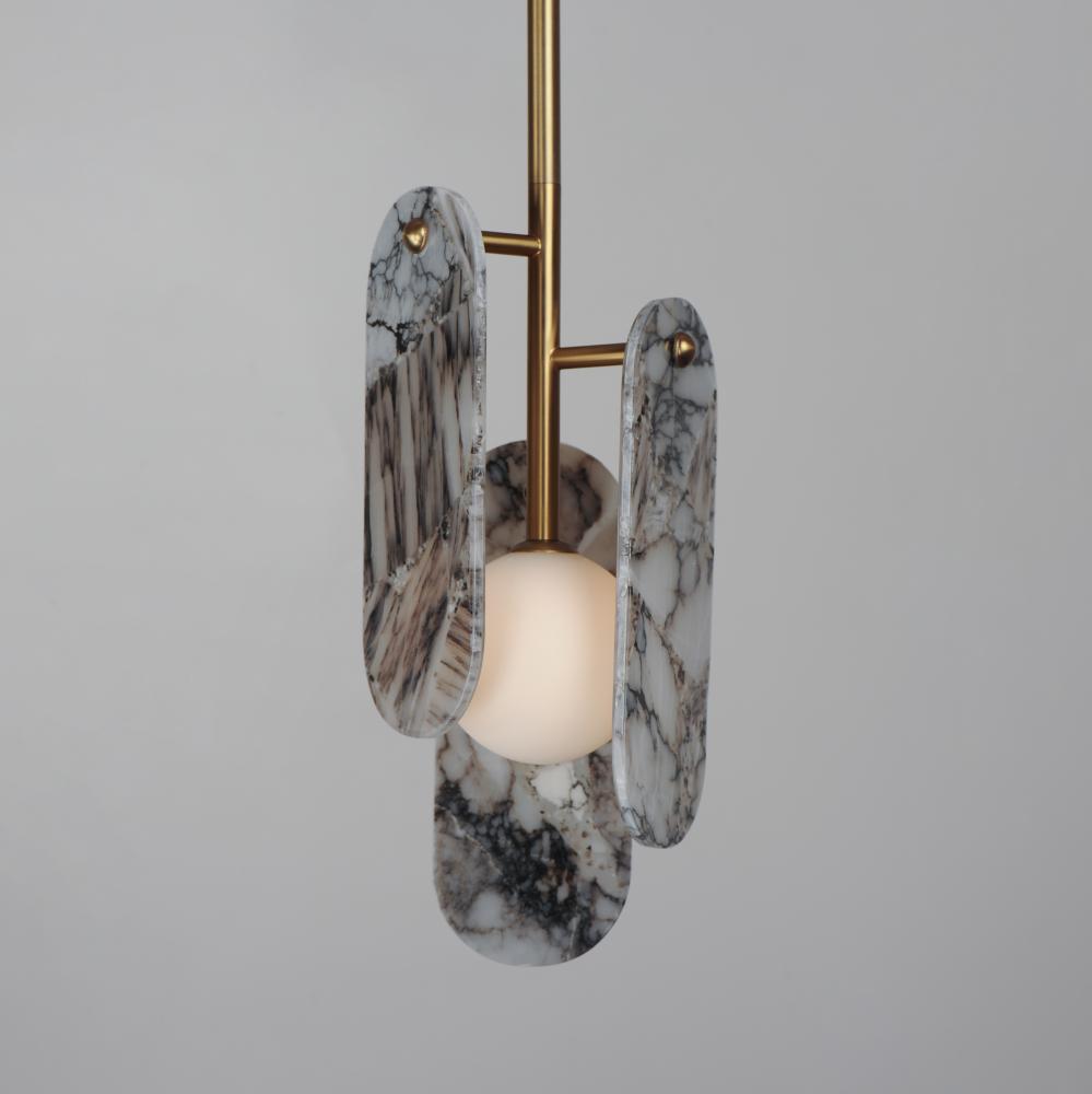 Studio M MEGALITH - STONE SM24811ARYNAB Pendant - Natural Aged Brass light