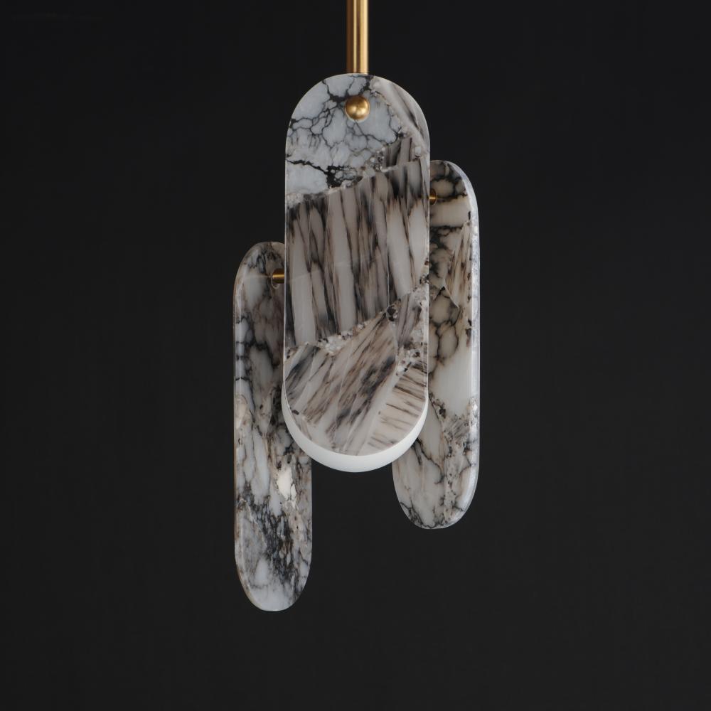 Studio M MEGALITH - STONE SM24811ARYNAB Pendant - Natural Aged Brass light