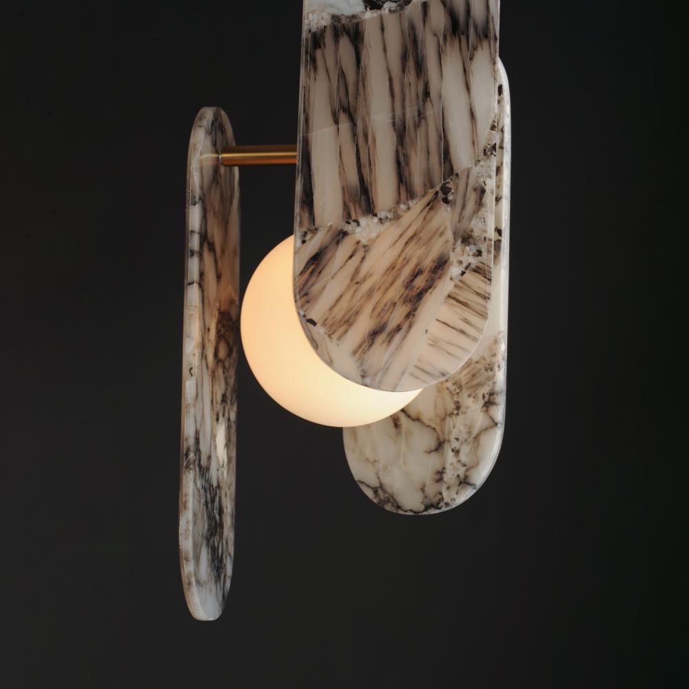 Studio M MEGALITH - STONE SM24811ARYNAB Pendant - Natural Aged Brass light