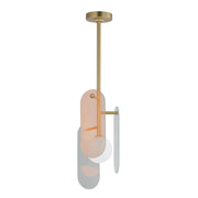 Studio M MEGALITH - GLASS SM24811DCNAB Pendant - Natural Aged Brass light