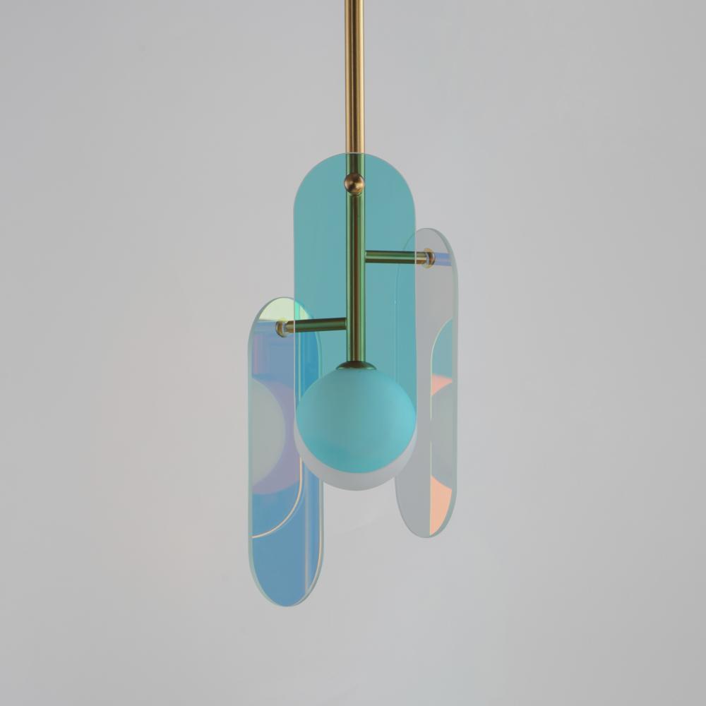 Studio M MEGALITH - GLASS SM24811DCNAB Pendant - Natural Aged Brass light