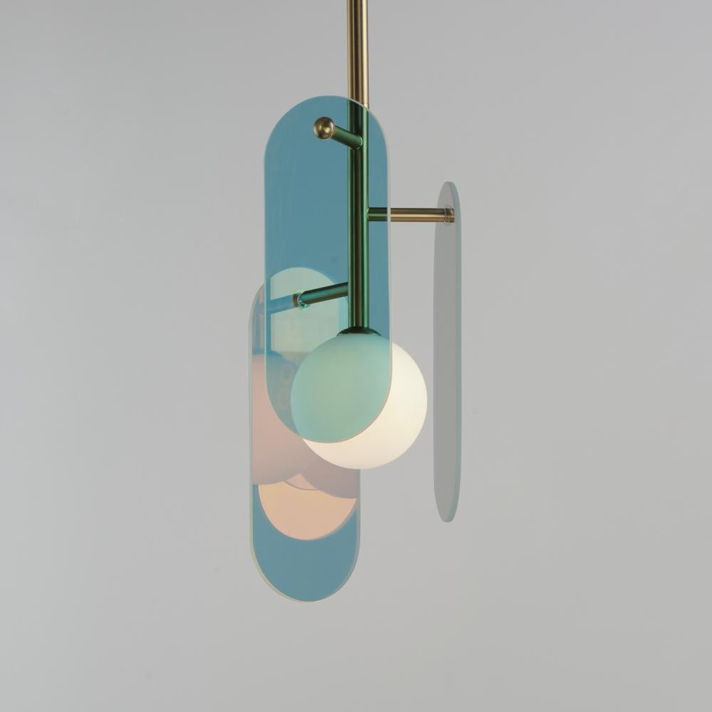 Studio M MEGALITH - GLASS SM24811DCNAB Pendant - Natural Aged Brass light