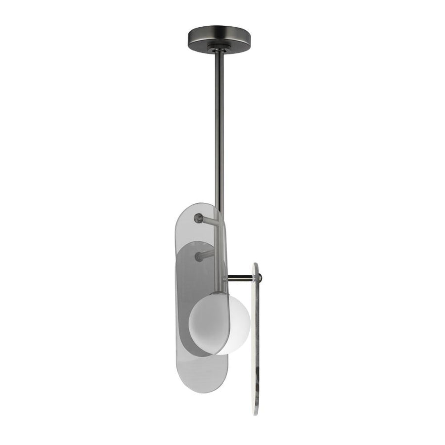 7 Inch Single Pendant – Gunmetal
