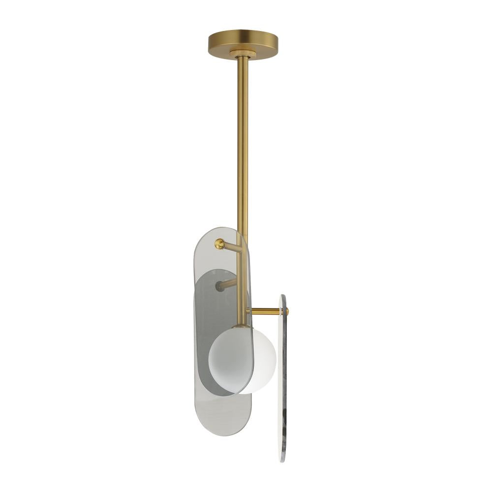 7 Inch Single Pendant – Natural Aged Brass