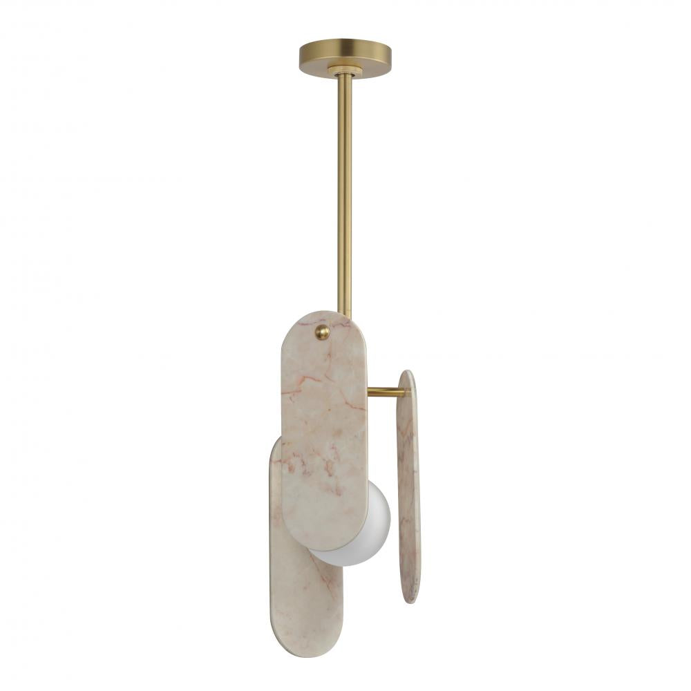 7 Inch Single Pendant – Natural Aged Brass
