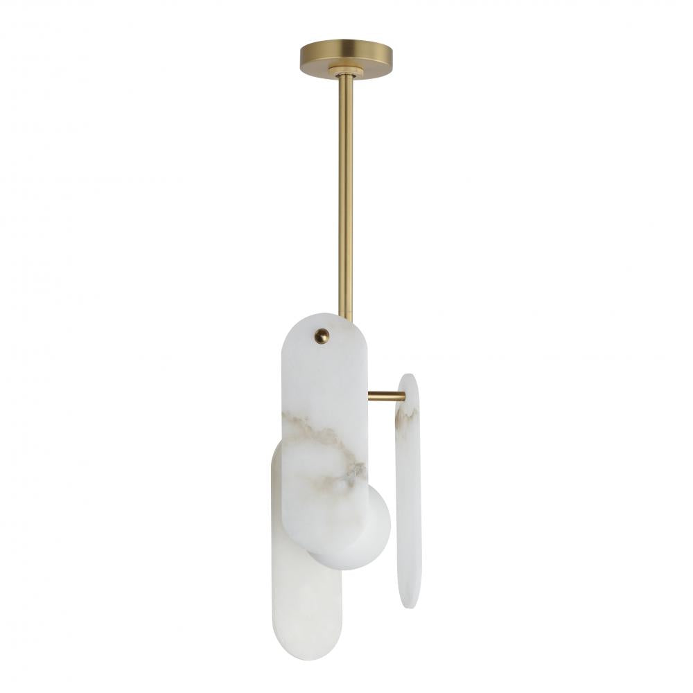 7 Inch Single Pendant – Natural Aged Brass