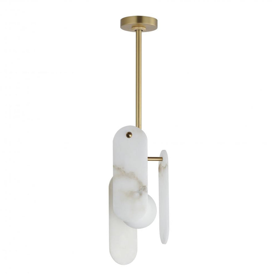 7 Inch Single Pendant – Natural Aged Brass