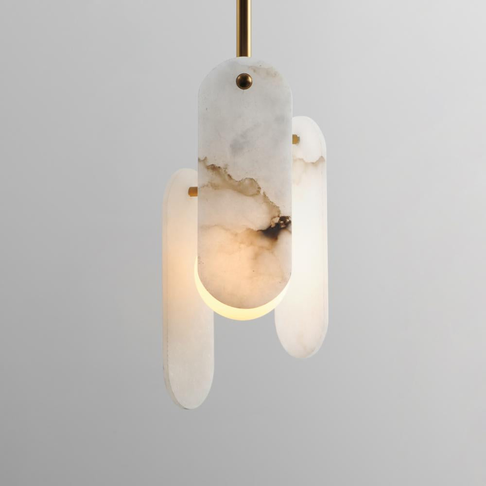 Studio M MEGALITH - STONE SM24811WANAB Pendant - Natural Aged Brass light