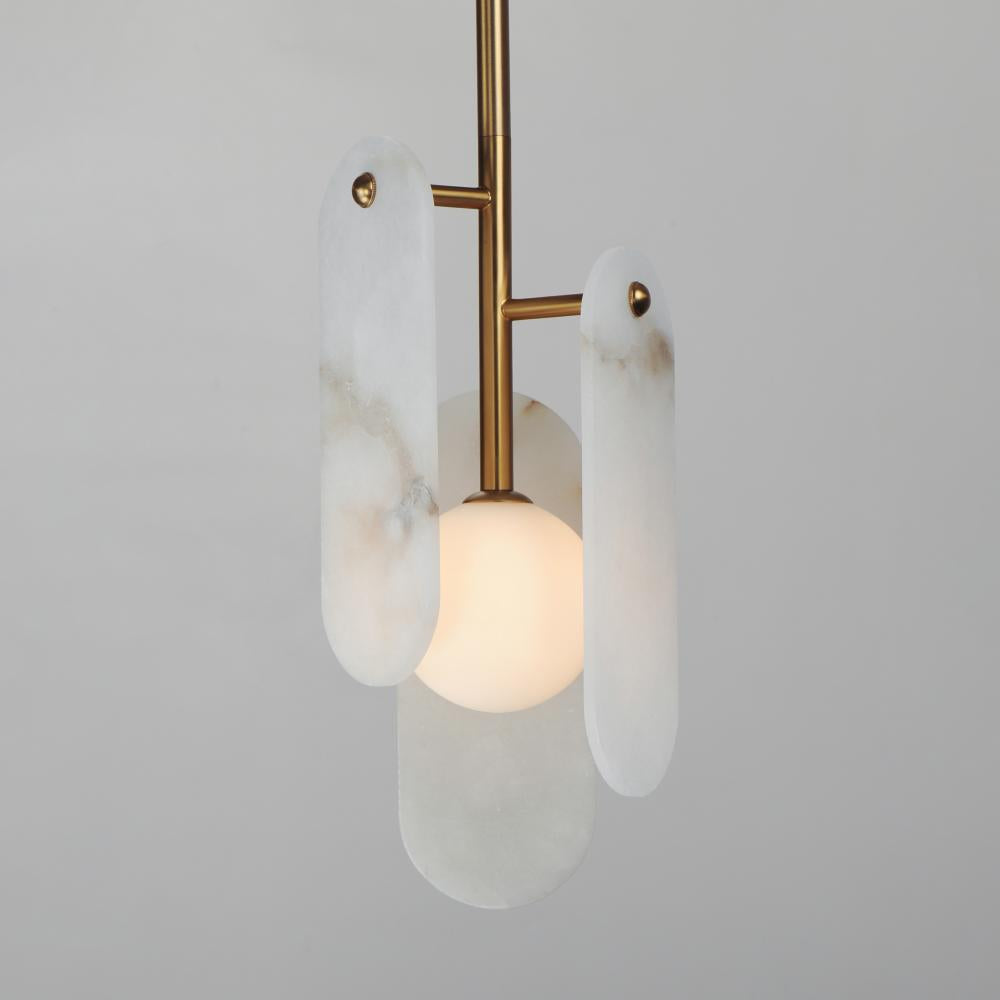 Studio M MEGALITH - STONE SM24811WANAB Pendant - Natural Aged Brass light