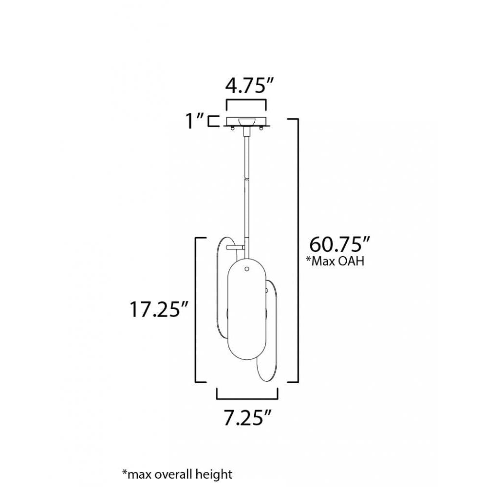 Studio M MEGALITH - STONE SM24811WABBZ Pendant Traditional - Brushed Bronze light