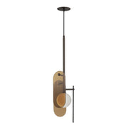 Studio M MEGALITH - GLASS SM24812AMBBZ Pendant - Brushed Bronze light