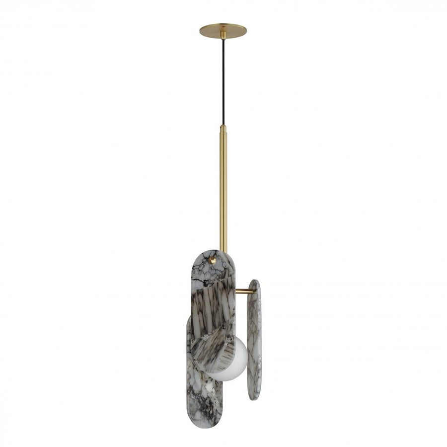 7 Inch Single Pendant – Natural Aged Brass
