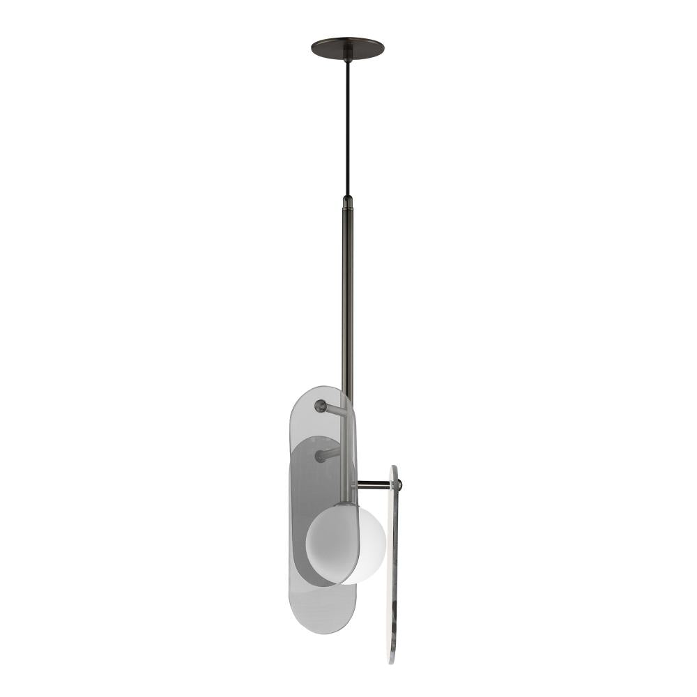 Studio M MEGALITH - GLASS SM24812MSKGM Pendant - Gunmetal light