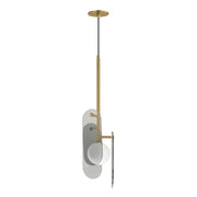 Studio M MEGALITH - GLASS SM24812MSKNAB Pendant - Natural Aged Brass light