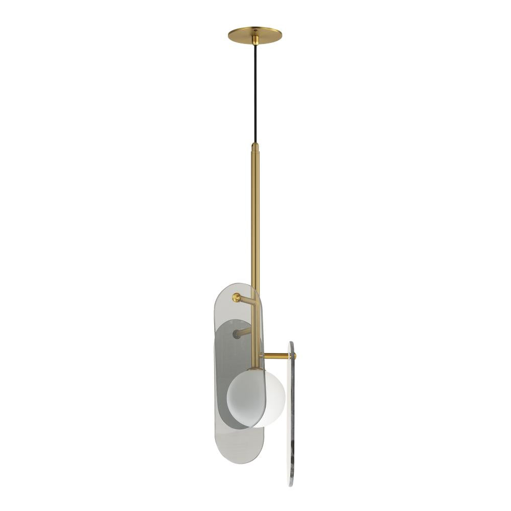 Studio M MEGALITH - GLASS SM24812MSKNAB Pendant - Natural Aged Brass light