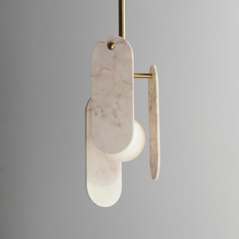 Studio M MEGALITH - STONE SM24812RJNAB Pendant - Natural Aged Brass light