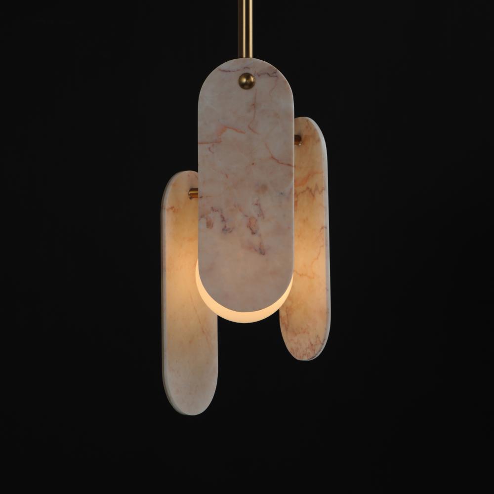 Studio M MEGALITH - STONE SM24812RJNAB Pendant - Natural Aged Brass light