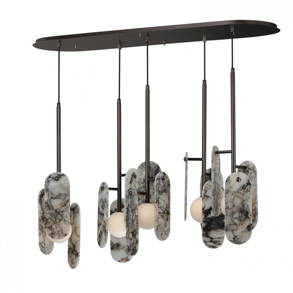 14 Inch Multi-Light Pendant – Brushed Bronze